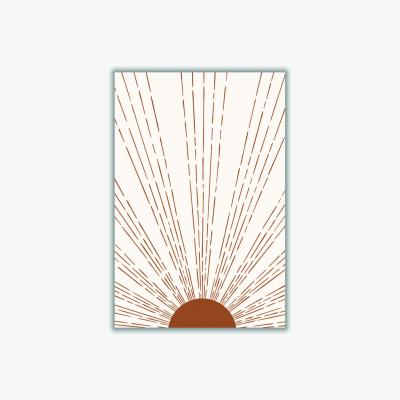 Wolf & Badger Brown Sun 1 A1 594 X 841Mm Stanley Print House