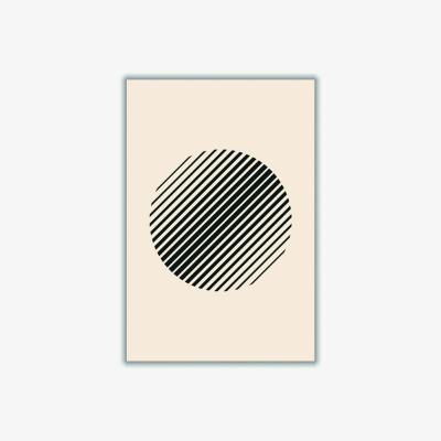 Wolf & Badger Black Boho Minimal Shape #3 A1 594 X 841Mm Stanley Print House
