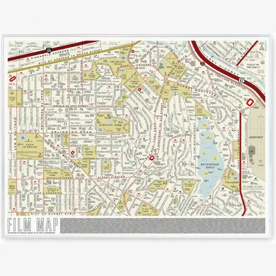 Wolf & Badger Film Map - Multicolour Dorothy