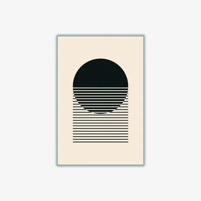 Wolf & Badger Black Geometric Vibes #5 Extra Small Stanley Print House