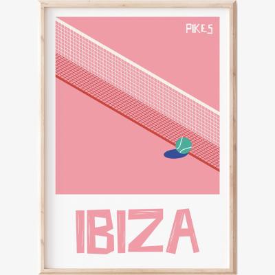 Wolf & Badger Pink / Purple Ibiza Pikes Hotel Print Sofe Store