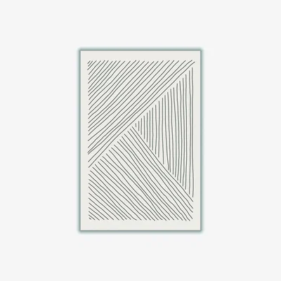 Wolf & Badger Grey Boho Line Vibes #1 Xxs Stanley Print House