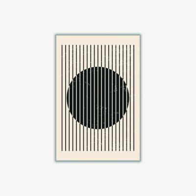Wolf & Badger Black & White Geometric Shapes - 1 Extra Small Stanley Print House