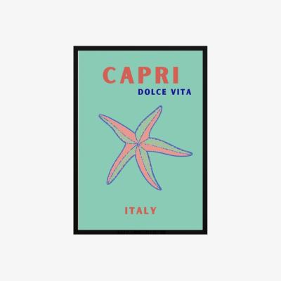 Wolf & Badger Capri Starfish Dolce Vita Poster | Artchi
