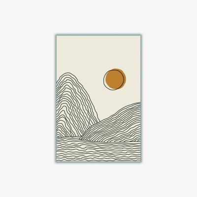Wolf & Badger Yellow / Orange Boho Sunset Series #3 Large Stanley Print House