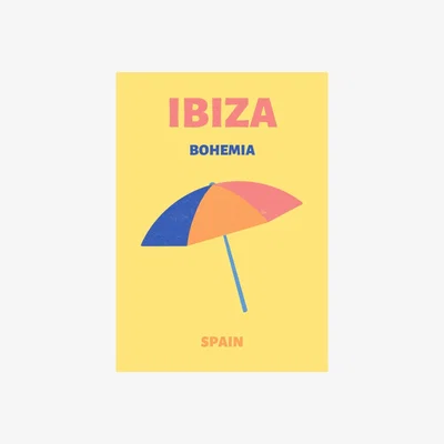 Wolf & Badger Yellow / Orange Ibiza Bohemia | Artchi