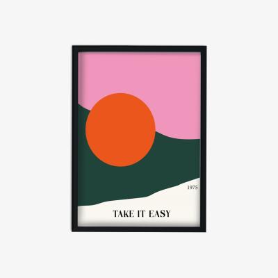 Wolf & Badger Take It Easy Eagles Inspired Retro Giclée Art Print | A2 | 420 X 594Mm | Fanclub