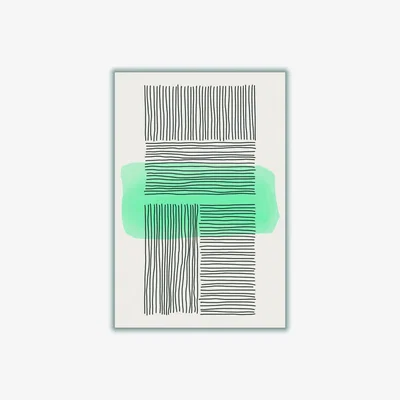 Wolf & Badger Light Green Abstract #1 Extra Small Stanley Print House