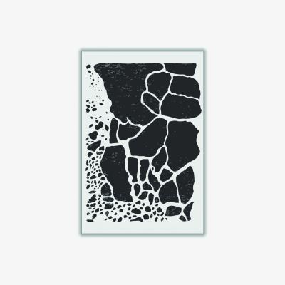 Wolf & Badger Black Abstract Collection #1 Extra Small Stanley Print House