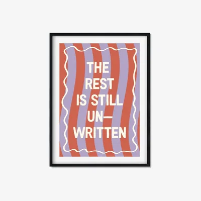 Wolf & Badger The Rest Is Still Unwritten - A3 Size A3 297 X 420Mm The Native State