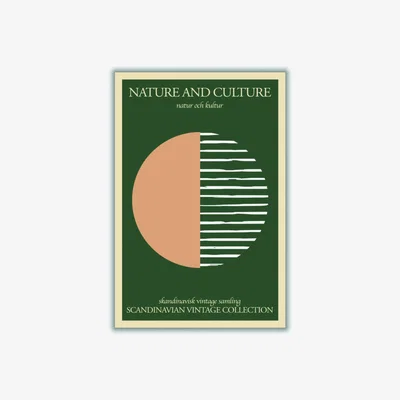 Wolf & Badger Rose Gold Nature And Culture Scandinavian Collection A4 210 X 297Mm Stanley Print House