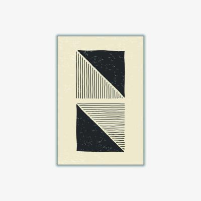Wolf & Badger Black Triangles Series #3 A1 594 X 841Mm Stanley Print House