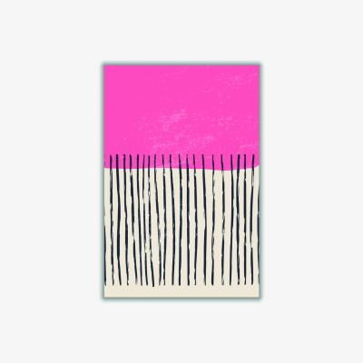 Wolf & Badger Pink / Purple Minimal Design #3 Small Stanley Print House