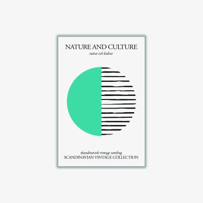 Wolf & Badger Blue Nature And Culture Scandinavian Collection Iiii Xxs Stanley Print House