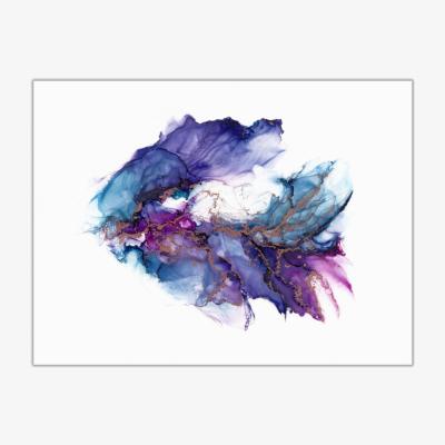 Wolf & Badger Pink / Purple Nacre - A4 Fine Art Print A4 210 X 297Mm Art by Affie