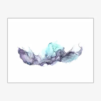 Wolf & Badger Blue / Silver Sepia - A3 Fine Art Print | A3 | 297 X 420Mm | Art by Affie