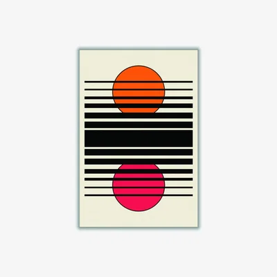 Wolf & Badger Geometric Suns Medium Stanley Print House