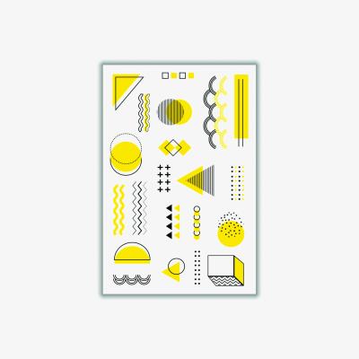 Wolf & Badger Yellow / Orange Yellow Shapes Medium Stanley Print House