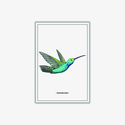 Wolf & Badger Green Humming Bird Medium Stanley Print House
