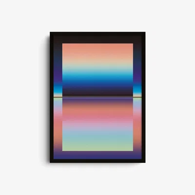 Wolf & Badger Blue / Pink / Purple Fold - Giclee Fine Art Print - Small | A3 | 297 X 420Mm | East Side Studio London