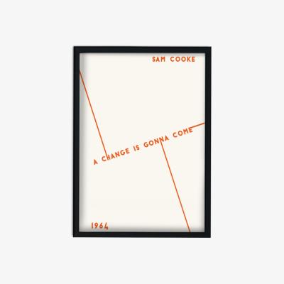 Wolf & Badger A Change Is Gonna Come Black Lives Matter Charity Giclée Print- Red | A3 | 297 X 420Mm | Fanclub
