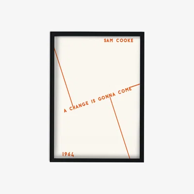 Wolf & Badger A Change Is Gonna Come Black Lives Matter Charity Giclée Print- Red | A3 | 297 X 420Mm | Fanclub