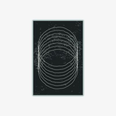 Wolf & Badger Black And White Circles Extra Small Stanley Print House