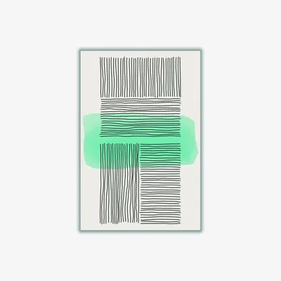 Wolf & Badger Green Minimalism #2 A3 297 X 420Mm Stanley Print House