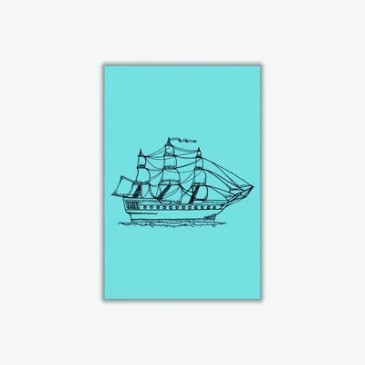 Wolf & Badger Blue Above Sea Extra Small Stanley Print House