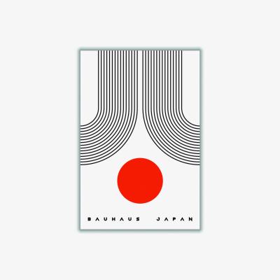 Wolf & Badger Red Bauhaus Japan A2 420 X 594Mm Stanley Print House