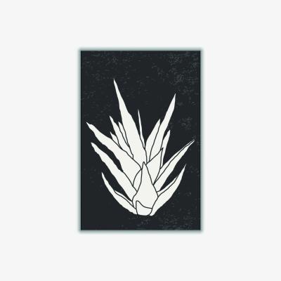 Wolf & Badger Black Agave #3 A4 210 X 297Mm Stanley Print House