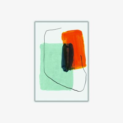 Wolf & Badger Bright Abstract Design #1 A4 210 X 297Mm Stanley Print House