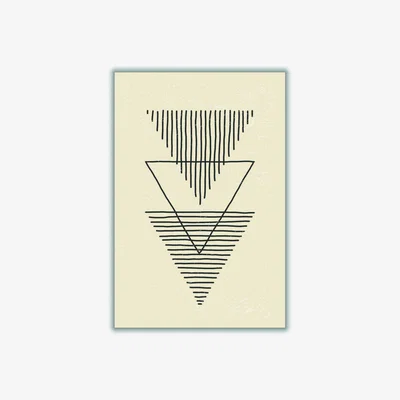 Wolf & Badger Black Boho Triangles A1 594 X 841Mm Stanley Print House