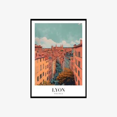 Wolf & Badger Lyon Cityscape Charm | Artchi