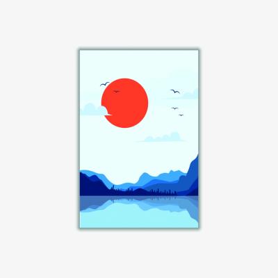 Wolf & Badger Blue Japanese Sunset Xxs Stanley Print House