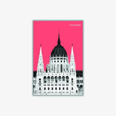 Wolf & Badger Halftone Budapest Red Xxs Stanley Print House
