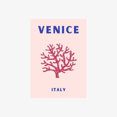 Wolf & Badger Pink / Purple Venice Coral Charm | Artchi