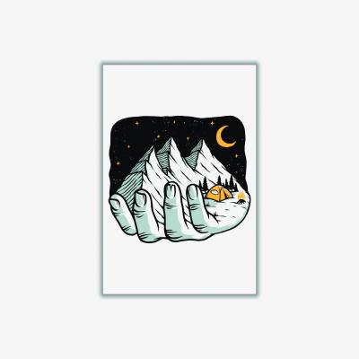 Wolf & Badger Black Grab A Handfull A3 297 X 420Mm Stanley Print House