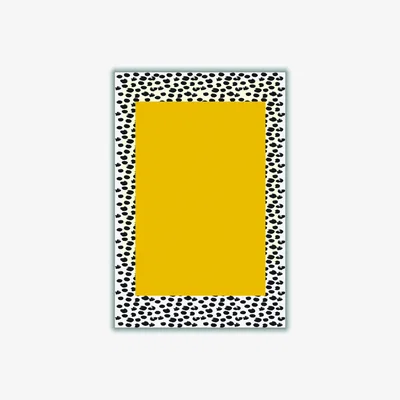 Wolf & Badger Yellow / Orange Minimal Yellow Poster Xxs Stanley Print House