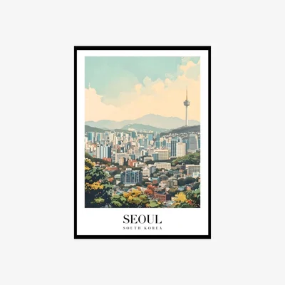 Wolf & Badger Seoul Skyline Harmony | Artchi