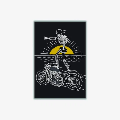 Wolf & Badger White Freedom Rider Xxs Stanley Print House