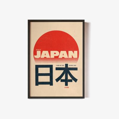 Wolf & Badger Japan Land Of The Rising Sun Poster A1 594 X 841Mm Reign & Hail