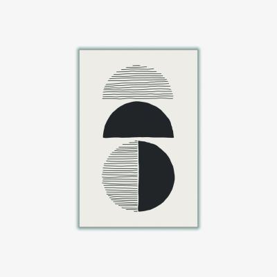 Wolf & Badger Black Circles And Lines #2 Small Stanley Print House