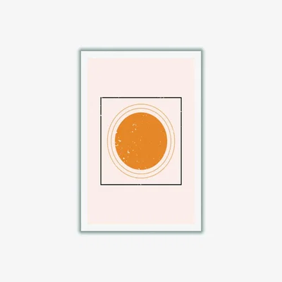 Wolf & Badger Yellow / Orange Abstract Sun Medium Stanley Print House