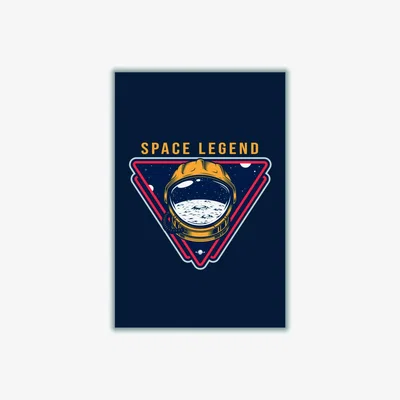 Wolf & Badger Yellow / Orange Space Legend Blue Extra Large Stanley Print House