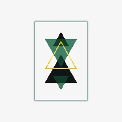 Wolf & Badger Black Minimal Triangle Collection 3 Extra Large Stanley Print House