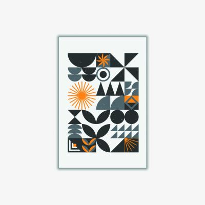 Wolf & Badger Neutrals Vibrant Bauhaus Collection #2 Large Stanley Print House