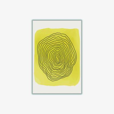 Wolf & Badger Yellow / Orange Yellow Watercolor Shapes Series #4 Large Stanley Print House