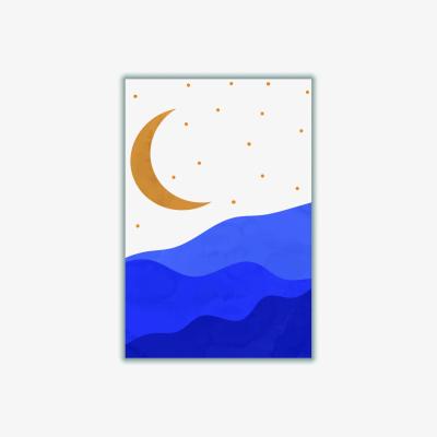 Wolf & Badger Blue Sun And Moon #1 Extra Large Stanley Print House