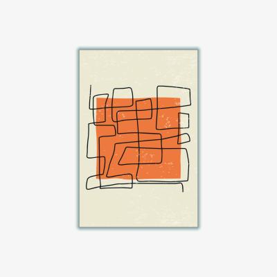Wolf & Badger Yellow / Orange Abstract Color Set #4 A2 420 X 594Mm Stanley Print House